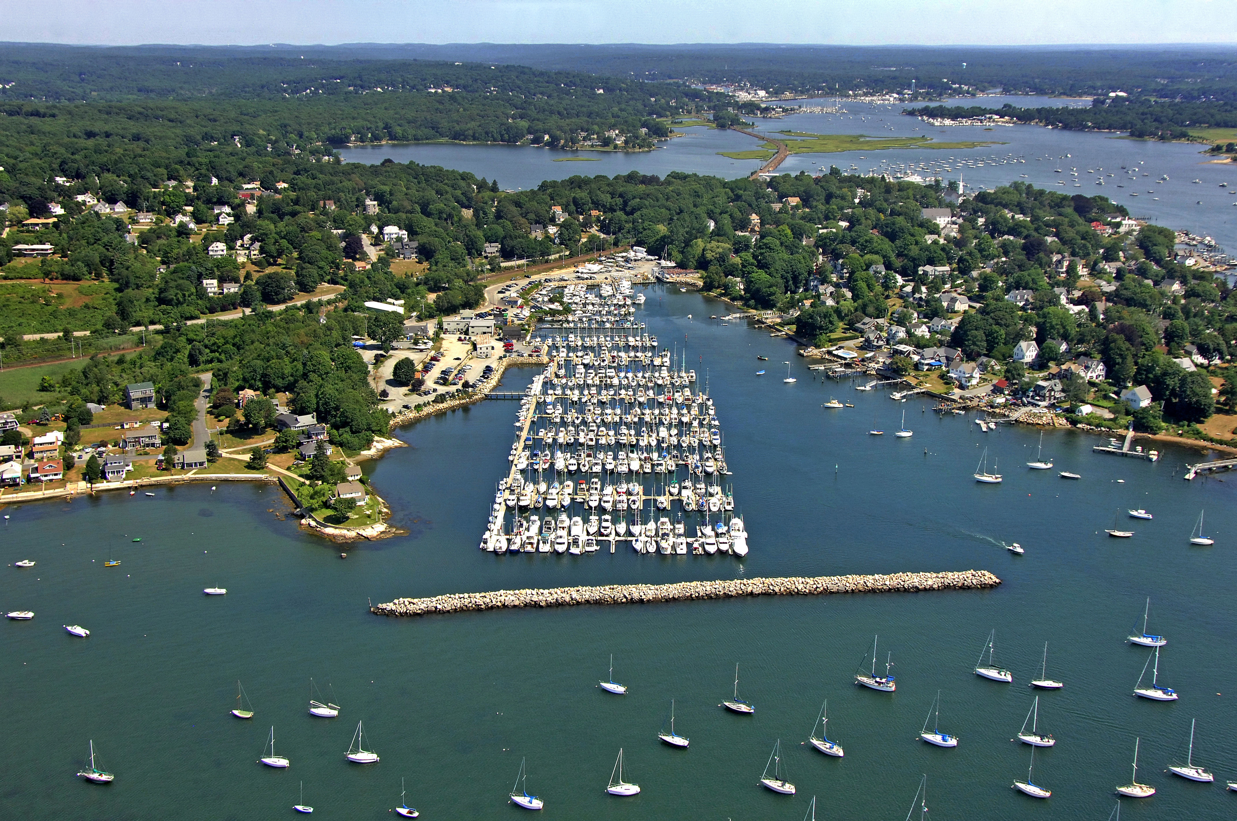 Spicer's Marina from above